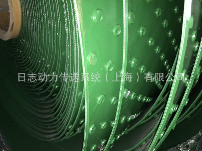 PVC輸送帶 綠色圓釘點(diǎn) (2)