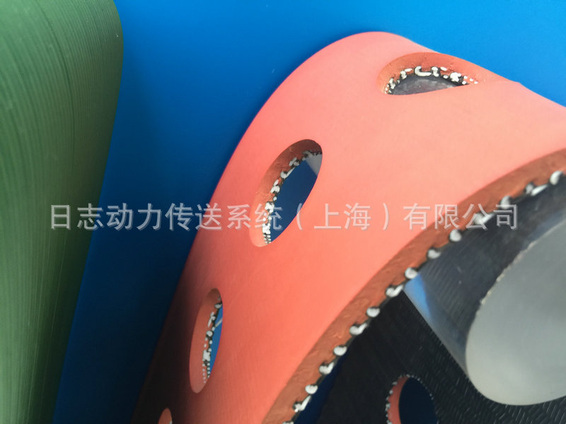 輸送帶 加紅膠輸送帶 打孔